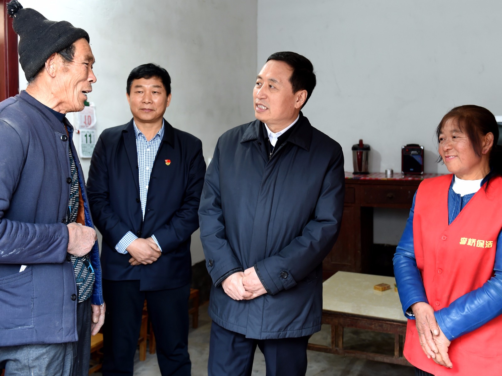 孙守刚到扶贫联系点新蔡县调研时强调