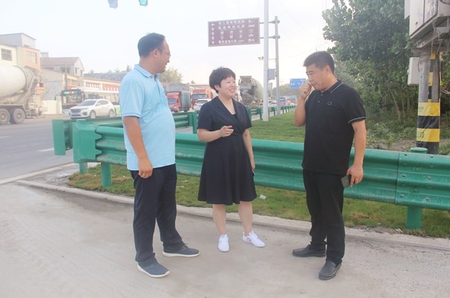 8月18日,中共商丘市梁园区委常委,统战部部长赵来霞到双八镇督导创文