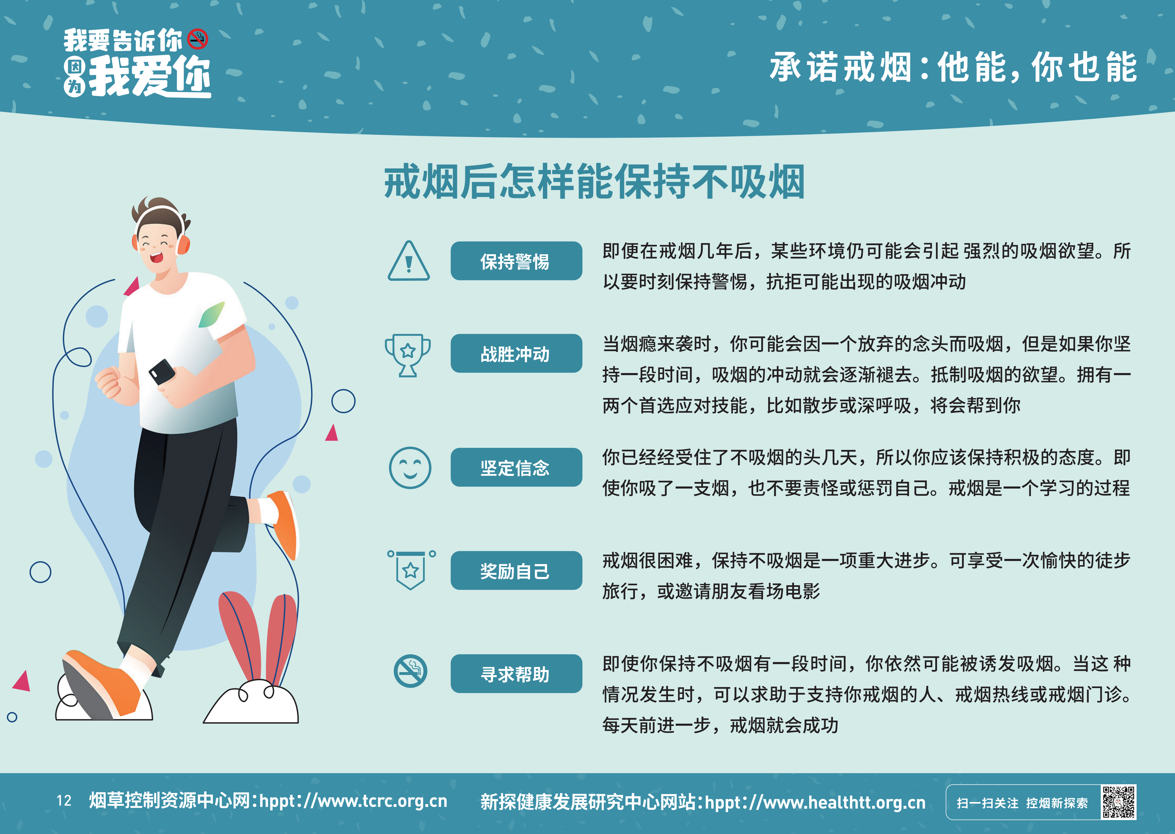 2021年世界无烟日戒烟知识宣传画报